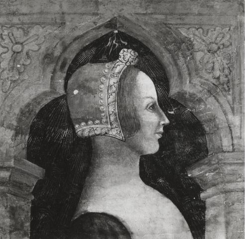 Hobbs, Sherley — Woman's profile under a gothic arch. Italian, 15th century? — insieme